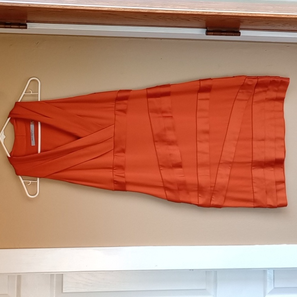 Marc New York Andrew Orange Bodycon Formal Dress Size 12